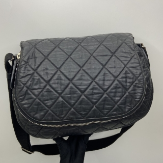 CHANEL BAG MATELASSE NYLON ZIP-AROUND MESSENGER SHOULDER CROSSBODY W/CARD NO.15 15201395