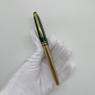 MONTBLANC PEN MEISTERSTUCK AU750/925 FOUNTAIN PEN MALACHITE 4810