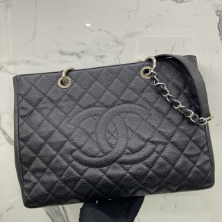 CHANEL BAG CAVIAR SKIN GST CHAIN SHOULDER TOTE SHW NO 15 W/CARD 15940749