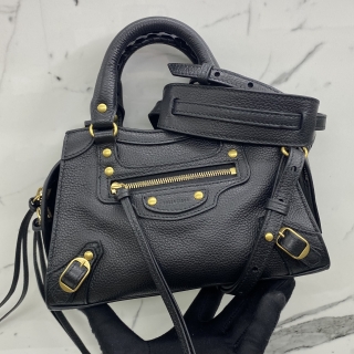 BALENCIAGA BAG BLACK CITY NEO CLASSIC MINI 2WAY 698067