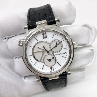 VAN CLEEF & ARPELS WATCH  WMSC00J4 545095 MONSIEUR ARPELS DUAL TIME GENERATIONS CALENDAR WATCH ONLY 145816