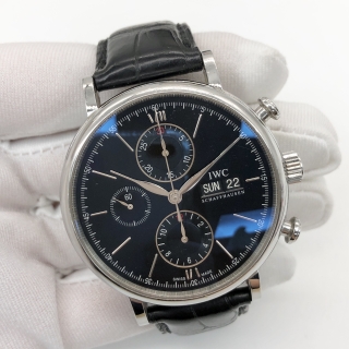 IWC WATCH PORTOFINO IW391002 BLUE FACE CHRONOGRAPH AUTOMATIC (FULL SET)