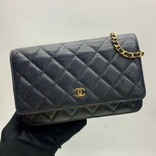 CHANEL BAG MATELASSE CAVIAR BLACK GHW NO. 28 W/O CARD 28214796