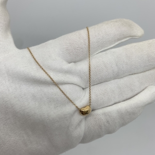 TIFFANY FINE JEWELRY MINI BEAN NECKLACE FULLSET 3.6G