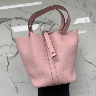HERMES BAG PICOTIN 18 SAKURA PINK PHW K STAMP
