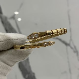 BVLGARI FINE JEWELRY BRACELET SERPENTI VIPER RG750 DIAMOND 19.6G #S W/RECEIPT 2021 TFL2KK