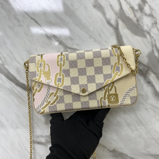 LOUIS VUITTON SLG AZUR FÉLICIE POCHETTE BY THE POOL WITH 2 INSERTS RFID
