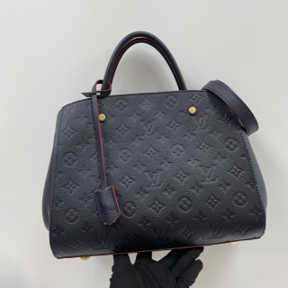 LOUIS VUITTON BAG EMPREINTE M42746 MONTAIGNE MM 2WAY NAVY