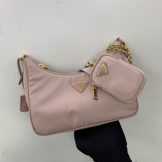 PRADA BAG NYLON 1BH204 RE-EDITION 2005 RE-NYLON GHW PINK