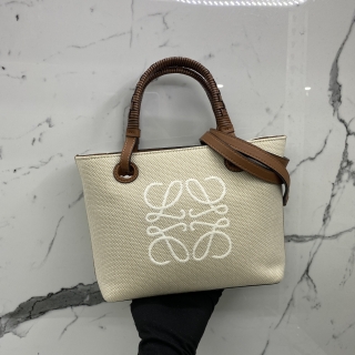 LOEWE BAG ANAGRAM 2WAY CANVAS TOTE SHOULDER BAG
