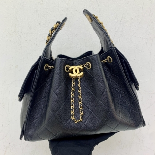 CHANEL BAG MATELASSE CAVIAR CHANEL 25 SMALL HOBO CHAIN SHOULDER MICROCHIP RFID AS529 L02T4HLB