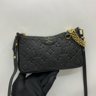 LOUIS VUITTON BAG EMPREINTE M80349 EASY POUCH ON STRAP BLACK RFID