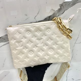 LOUIS VUITTON BAG BUBBLEGRAM COUSSIN PM 2WAY CREME WHITE M57793