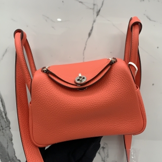 HERMES BAG LINDY MINI W STAMP ORANGE FIELD