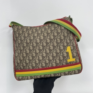 DIOR BAG TROTTER RASTA PVC MESSENGER CROSSBODY SHOULDER