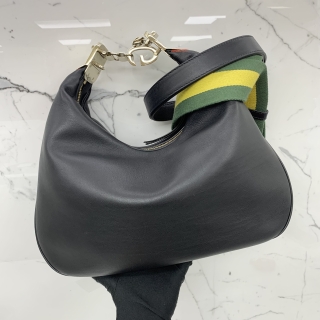 GUCCI BAG ATTACHE MEDIUM SHOULDER BAG BLACK