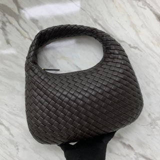 BOTTEGA VENETA BAG SMALL VENETA INTRECCIATO ONE SHOULDER HOBO BROWN W/MIRROR R01095724K