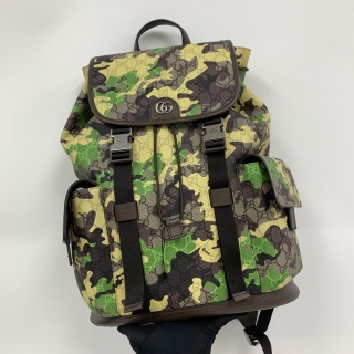 GUCCI BAG OPHIDIA 839110 GG CAMOUFLAGE LARGE BACKPACK