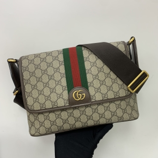 GUCCI BAG OPHIDIA 834467 GG SHERRY MEDIUM MESSENGER BROWN