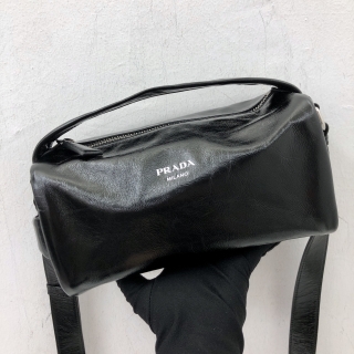 PRADA BAG GATHER / NAPPA 2VH188 LEATHER 2WAY BLACK RFID