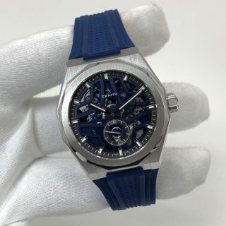 ZENITH WATCH DEFY 03.9300.3620/79.I001 SKYLINE FULLSET BLUE FACE 2023 W/SS BRACELET 650281