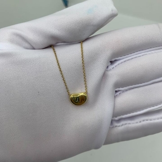 TIFFANY FINE JEWELRY NECKLACE PERETTI BEAN YG750 4.4G