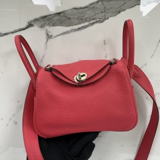 HERMES BAG LINDY MINI PHW D STAMP DPY 322 AB