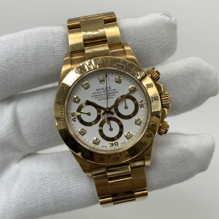 ROLEX WATCH DAYTONA 16528G, WHITE DIAL WATCH ONLY