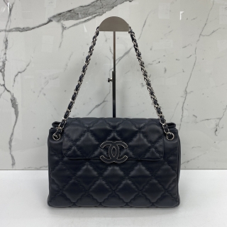 CHANEL BAG WILD STITCH LAMB CHAIN SHOULDER COCOMARK NO.17 NO CARD 17835712