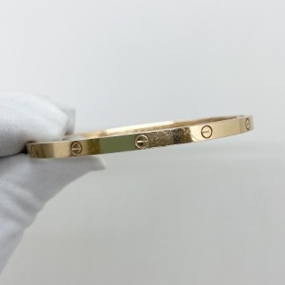 CARTIER FINE JEWELRY BRACELET LOVE BANGLE SM PG750 19.1G #17 WBL451
