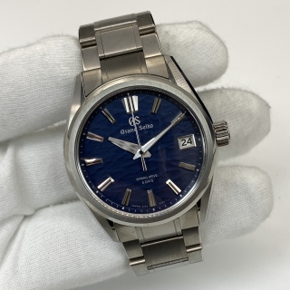 SEIKO WATCH GRAND SEIKO SLGA019G 9RA2-0AF0  SPRING DRIVE 5 DAYS NAVY WAVE FULLSET 570042