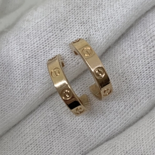 CARTIER FINE JEWELRY EARRINGS LOVE RG 750 FULLSET  2023 3.34G TH0448