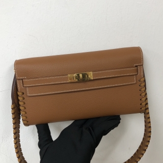HERMES BAG KELLY TO GO TRESSAGE EPSOM GOLD GHW B STAMP