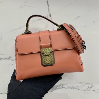 BOTTEGA VENETA BAG PIAZZA 2WAY TOP HANDLE SHOULDER PINK