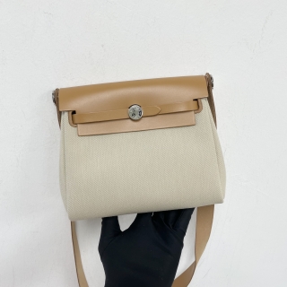 HERMES BAG MINI HERBAG W STAMP TOILE