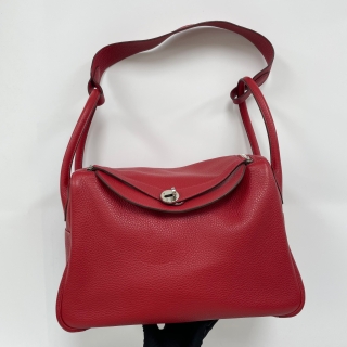 HERMES BAG LINDY 34 PHW RED □Q STAMP