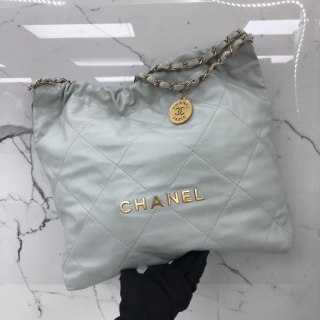 CHANEL BAG CHANEL 22 GREY MEDIUM RFID
