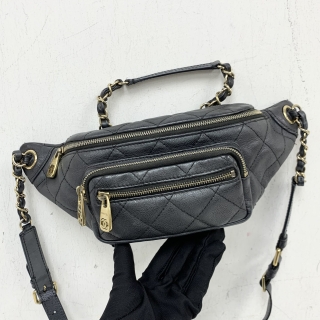 CHANEL BAG CALF METALLIC WAIST BUM NO.28 CHAIN 2WAY 28034075