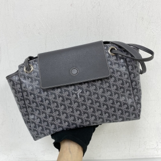 GOYARD BAG ROUETTE SOUPLE SHOULDER TOTE GREY SAR120192