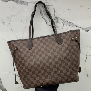 LOUIS VUITTON BAG DAMIER NEVERFULL MM NEW TYPE WITH POUCH FL3109