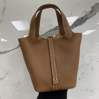 HERMES BAG PICOTIN LOCK 18 CLEMENCE PM GHW U STAMP