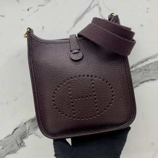 HERMES BAG EVELYN TPM 16 MINI ROGUE SELLIER U STAMP