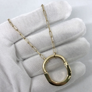 TIFFANY FINE JEWELRY NECKLACE LOCK 750 YG 13.8G