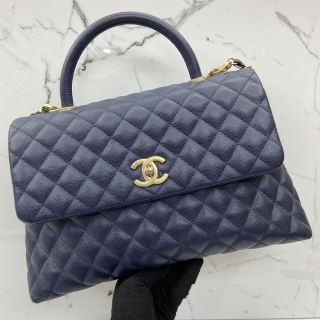 Chanel No.27 Medium Coco Handle in Caviar Skin