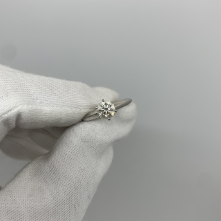 TIFFANY FINE JEWELRY RING SOLITAIRE DIAMOND RING PT950 0.91CT 5.3G (NO CERT) 35830863