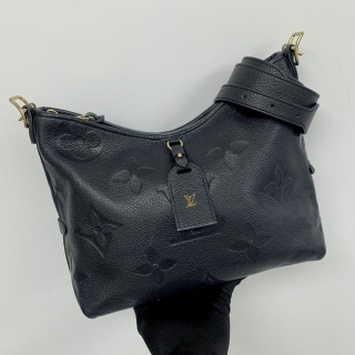 LOUIS VUITTON BAG EMPREINTE M46288 CARRYALL PM BLACK W/POUCH