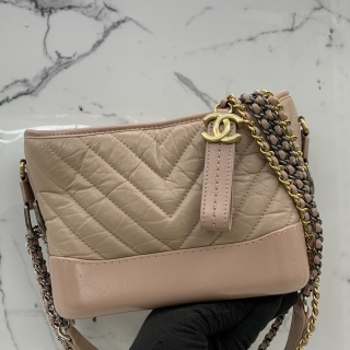CHANEL BAG GABRIELLE CHEVRON SMALL CHAIN SHOULDER PINK NO.27 27266974