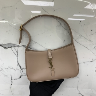 YSL BAG  657228 LE 5 À 7 LEATHER ONE SHOULDER BLUSH PINK