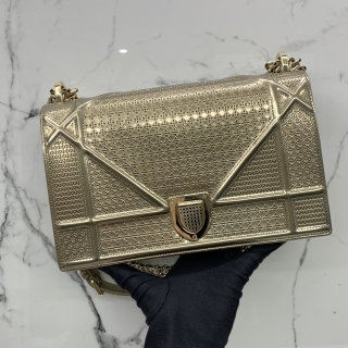 DIOR BAG DIORAMA METALLIC CHAIN SHOULDER 01-B0-0187