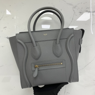 CELINE BAG LUGGAGE MICRO NEW LOGO GREY S-AT-4159